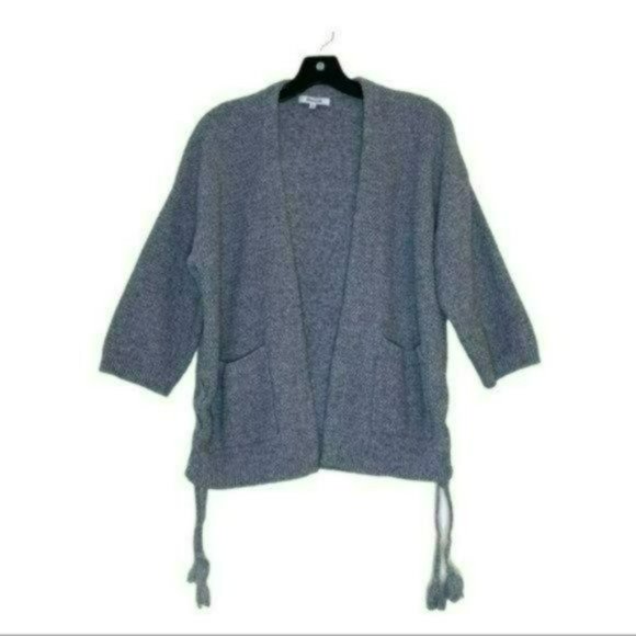 Madewell Women's Gray Open Knit Loose Side Tassels Cardigan Sweater Size XS - Picture 10 of 10